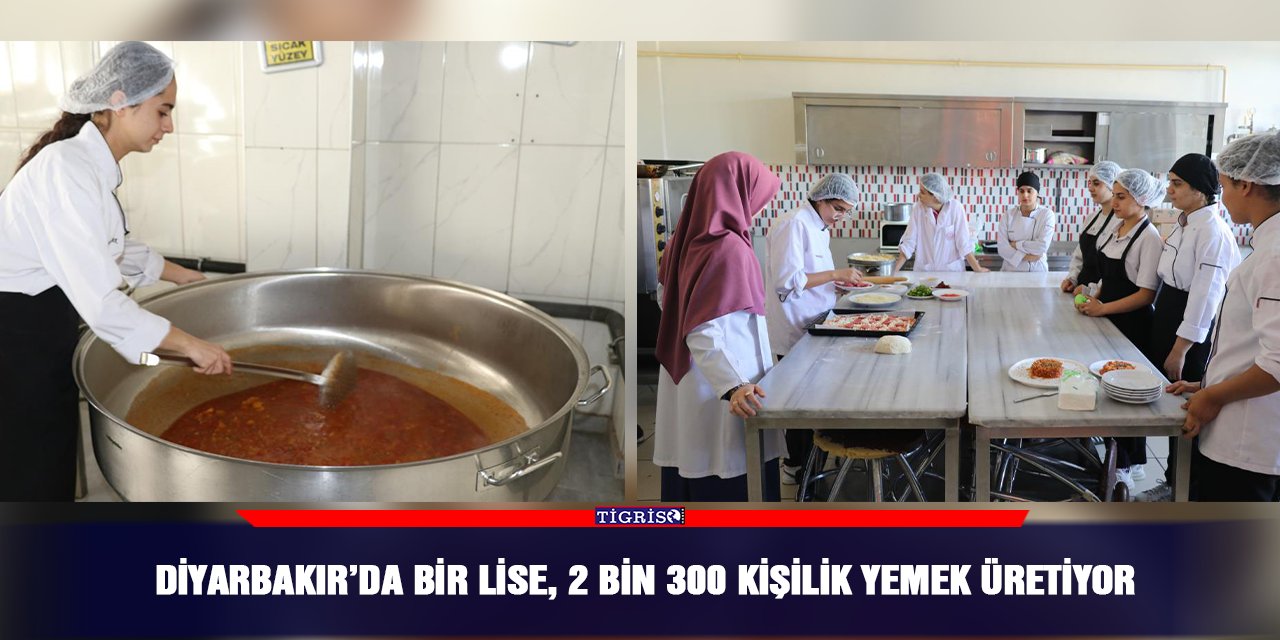 VİDEO - Diyarbakır’da bir lise, 2 bin 300 kişilik yemek üretiyor