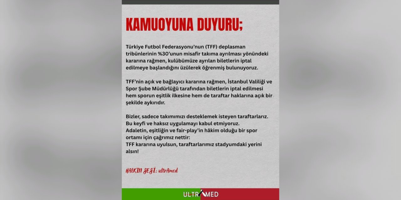 İl Güvenlik Kurulu karar verdi: Amedspor taraftarlarının biletleri iptal edildi