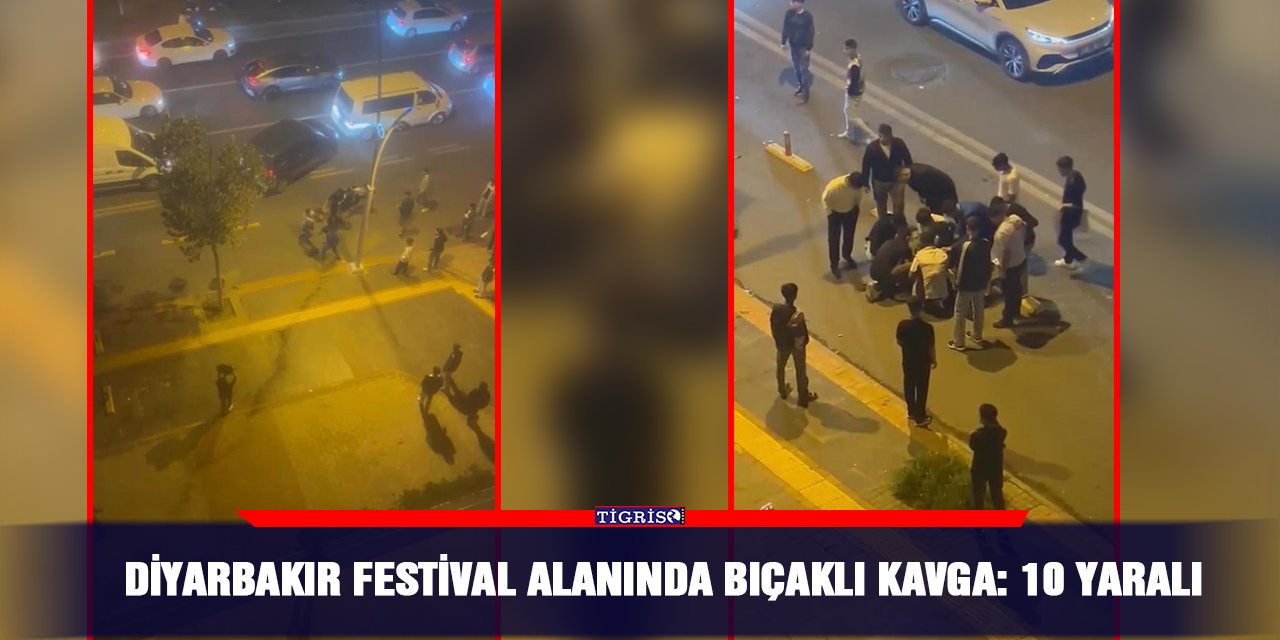 VİDEO - Diyarbakır festival alanında bıçaklı kavga: 10 yaralı