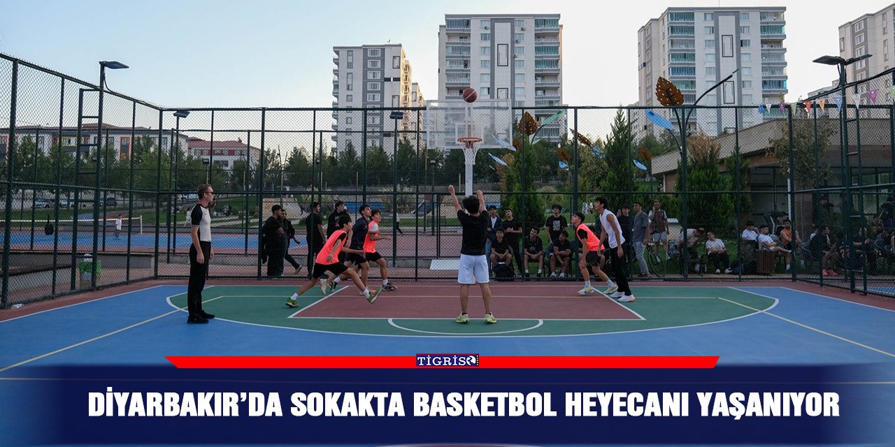 Diyarbakır’da sokakta basketbol heyecanı yaşanıyor