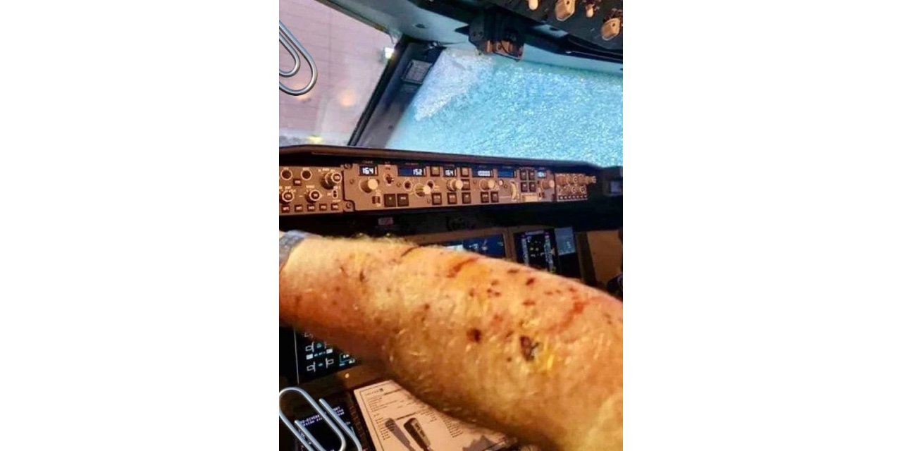 Yolcu uçağına uzay cismi çarptı: pilot yaralandı