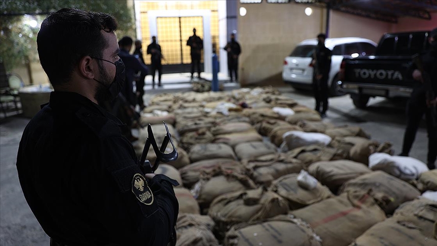 Şam kırsalında 12 milyon kaptagon hapı ele geçirildi