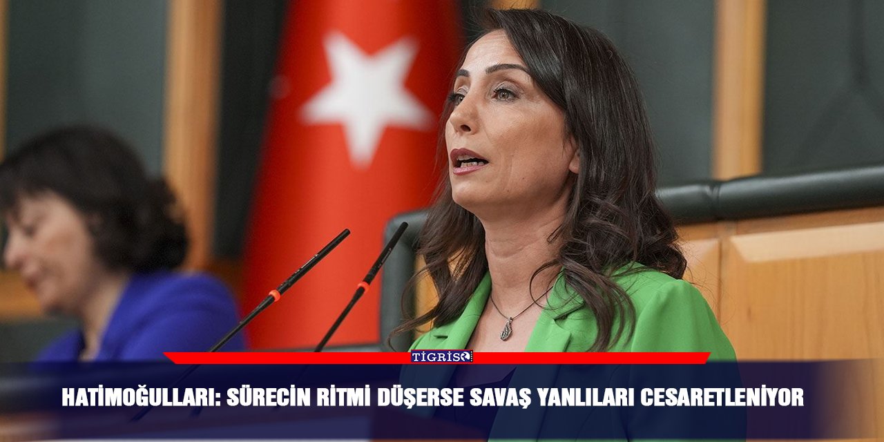 Hatimoğulları: Sürecin ritmi düşerse savaş yanlıları cesaretleniyor