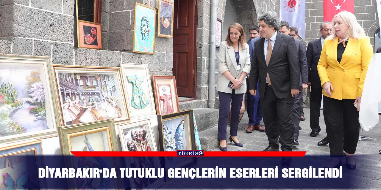 Diyarbakır'da tutuklu gençlerin eserleri sergilendi