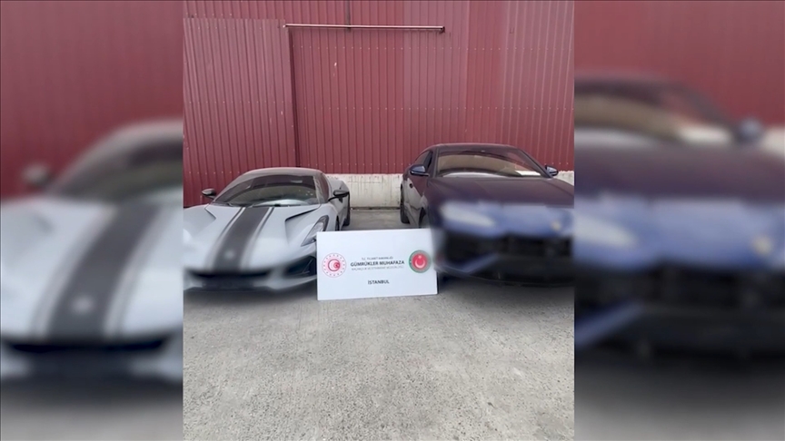 Sahte faturalarla değeri düşük gösterilen 10 lüks araca el konuldu