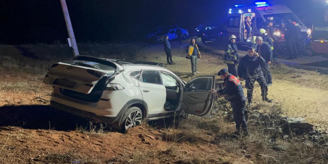 Çocuk sürücünün kullandığı otomobil kaza yaptı: 1 ölü, 4 yaralı
