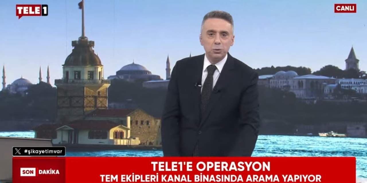 Canlı yayında TELE 1'e polis baskını: Merdan Yanardağ gözaltına alındı