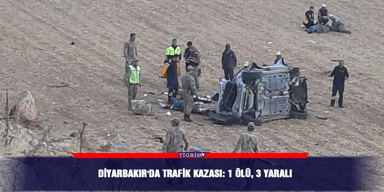 Diyarbakır'da trafik kazası: 1 ölü, 3 yaralı