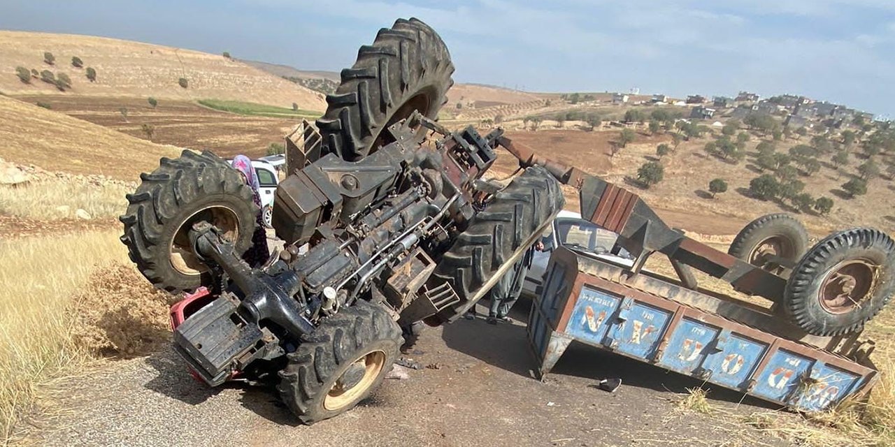 Diyarbakır'da traktör devrildi: 3 yaralı