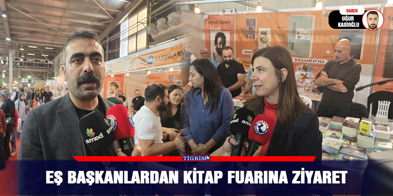 Eş başkanlardan kitap fuarına ziyaret