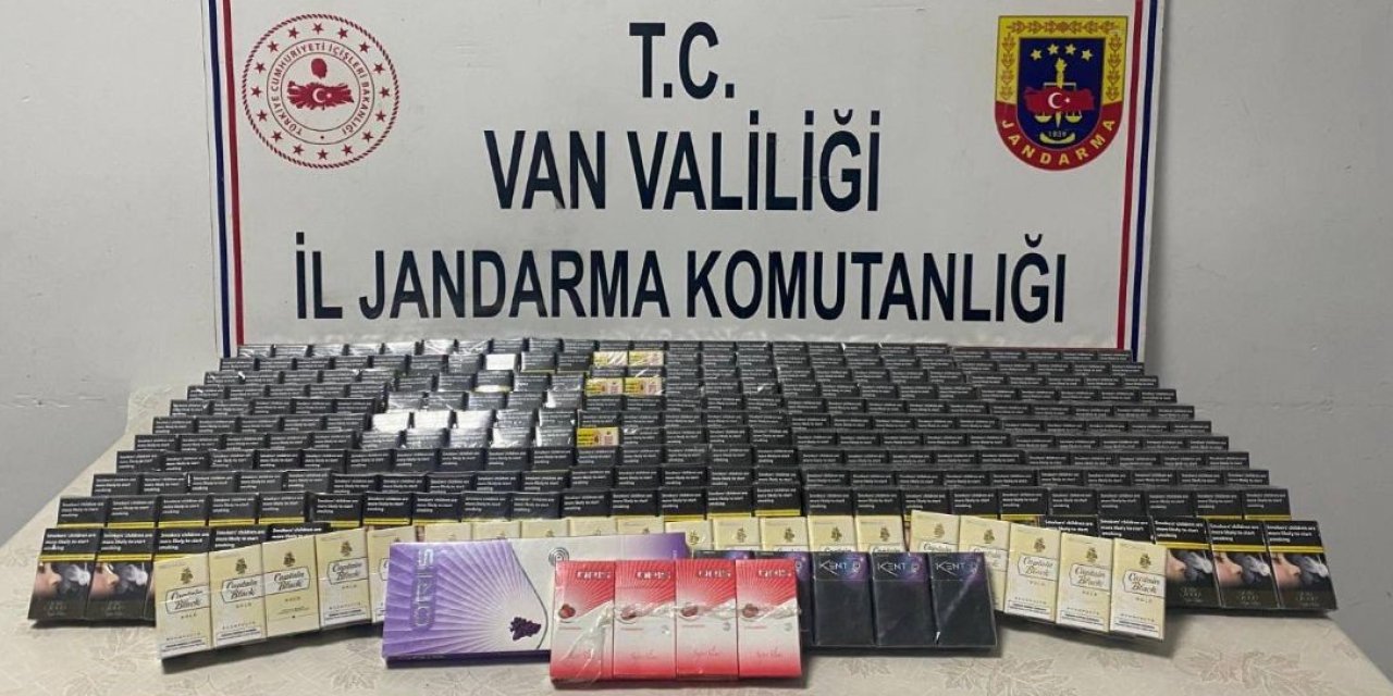 Van’da bin 859 paket kaçak sigara ele geçirildi