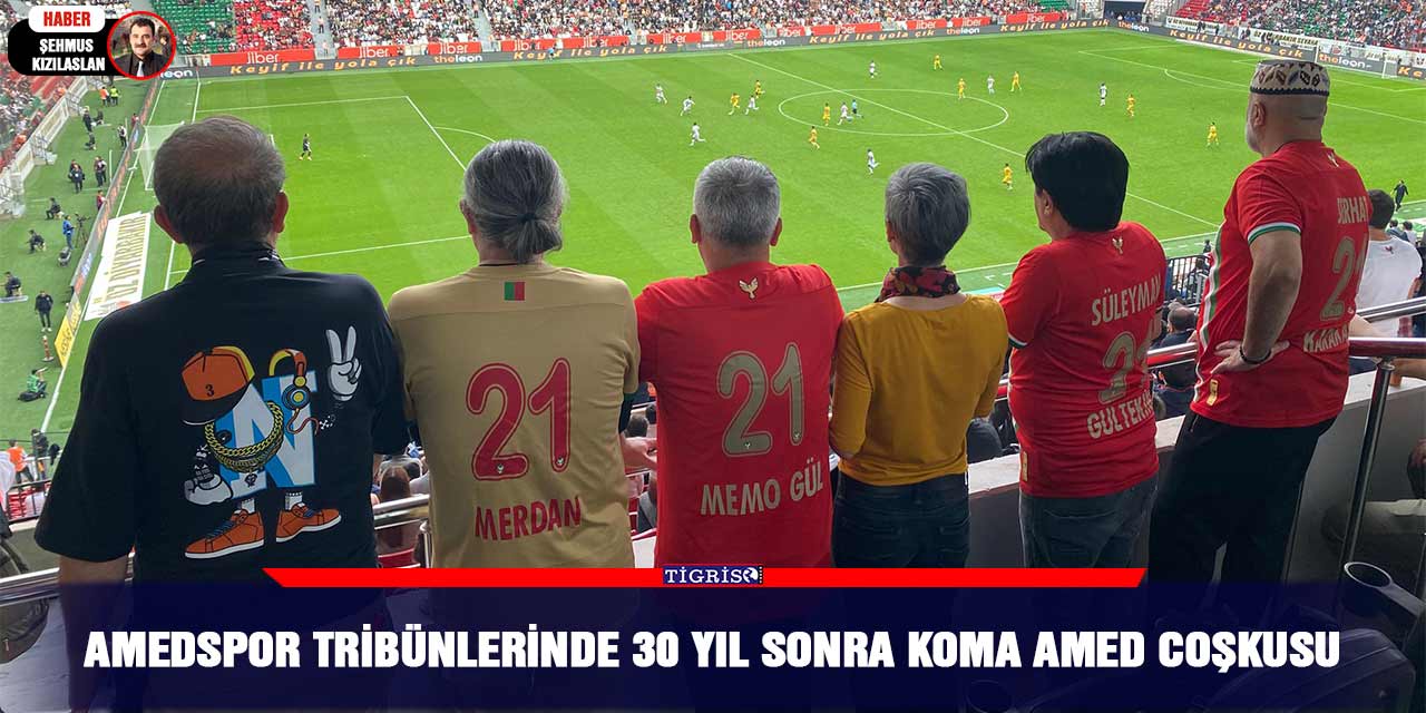 Amedspor tribünlerinde 30 yıl sonra Koma Amed coşkusu