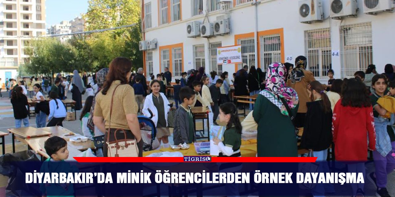 Diyarbakır’da minik öğrencilerden örnek dayanışma