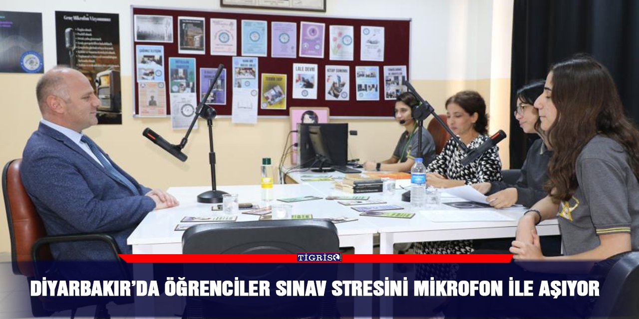 Diyarbakır’da Öğrenciler sınav stresini mikrofon ile aşıyor