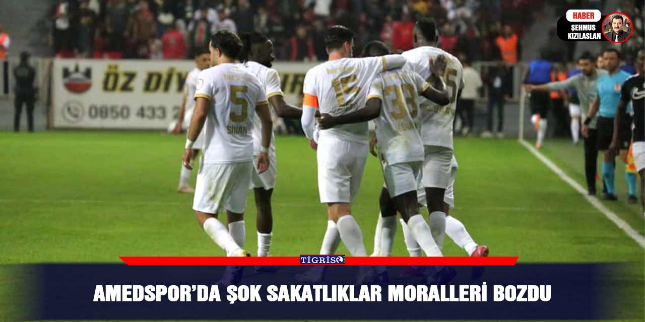Amedspor’da şok sakatlıklar moralleri bozdu