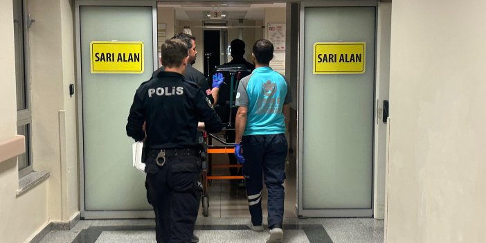 Kazara kendini bıçaklayan kadın yaralandı