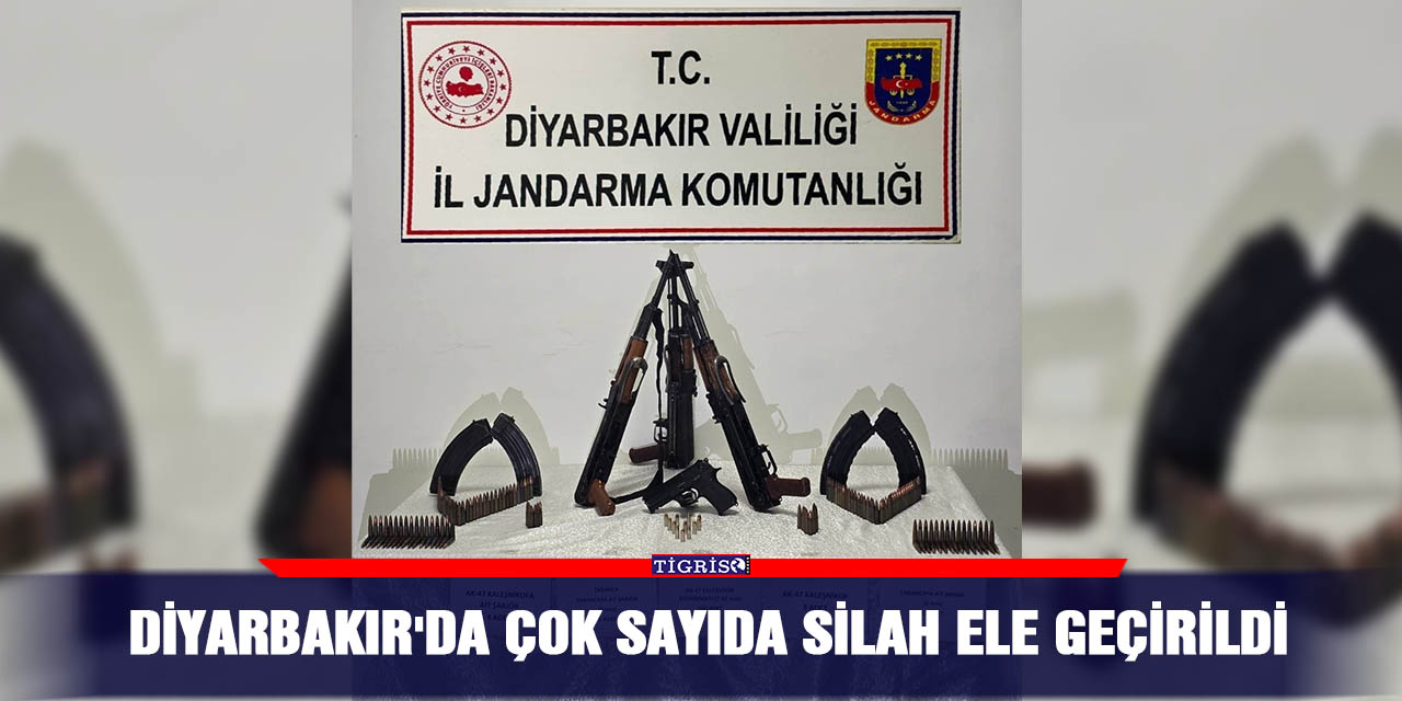 Diyarbakır'da çok sayıda silah ele geçirildi