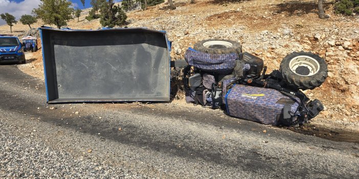 Adıyaman’da traktör devrildi: 2 yaralı