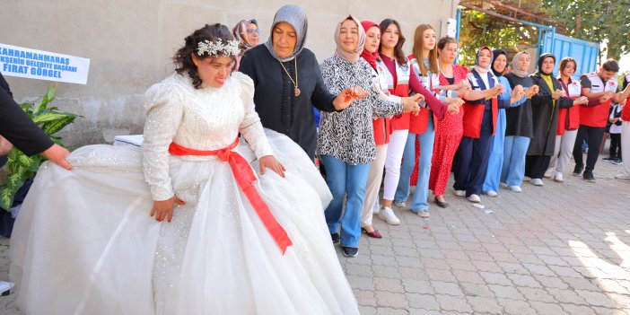 Down sendromlu Melek'in gelinlik hayali gerçek oldu