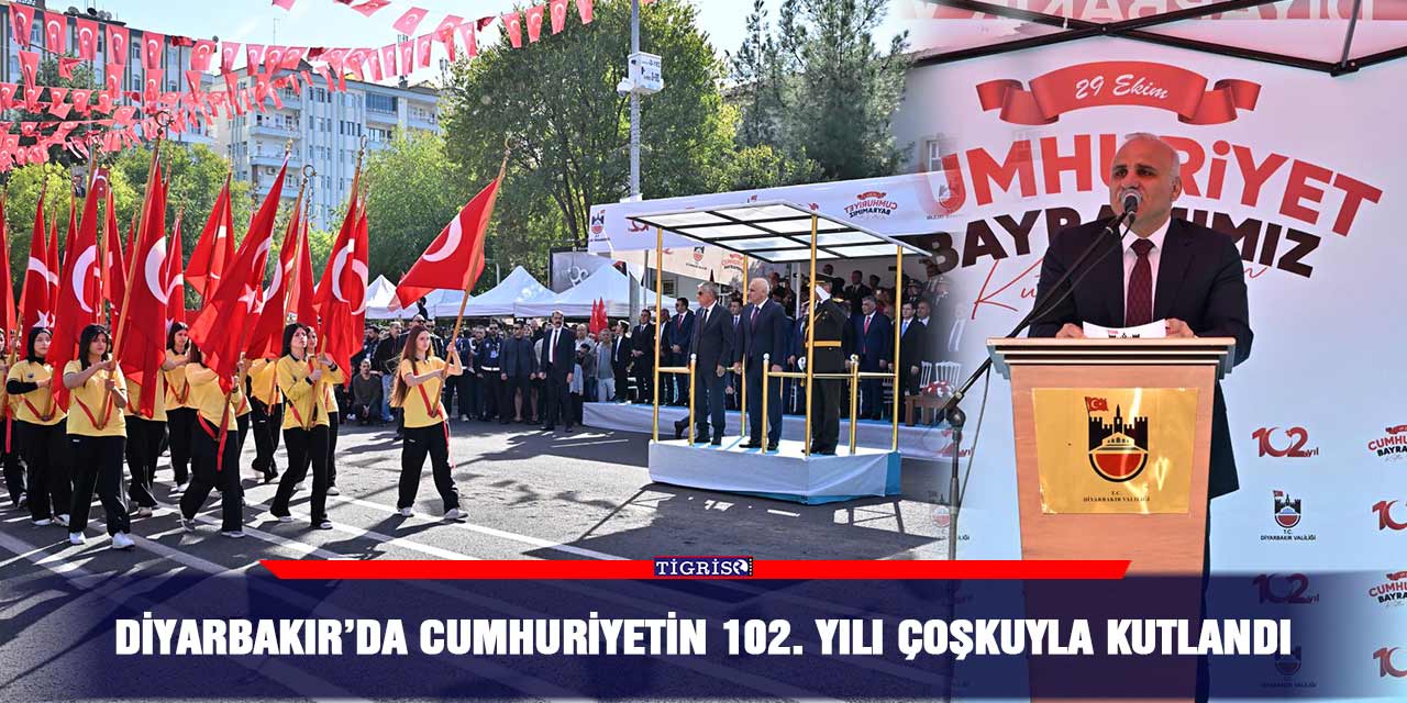 Diyarbakır’da Cumhuriyetin 102. yılı çoşkuyla kutlandı