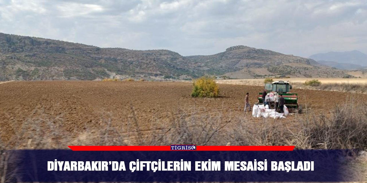 Diyarbakır’da çiftçilerin ekim mesaisi başladı