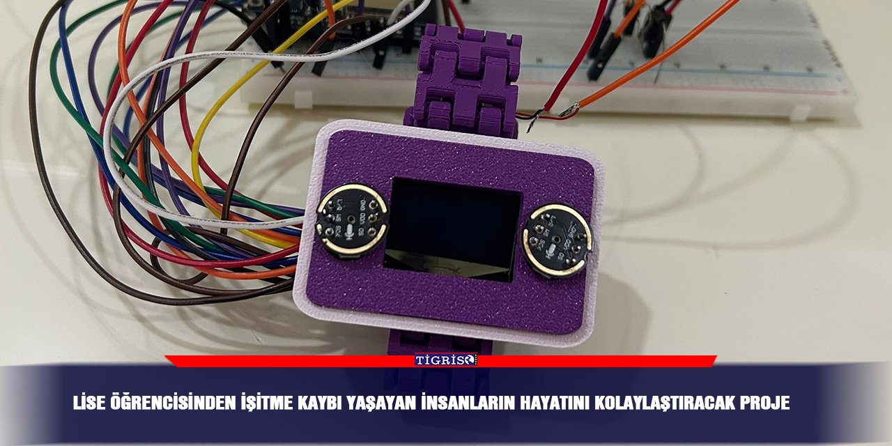 Lise öğrencisinden işitme kaybı yaşayan insanların hayatını kolaylaştıracak proje