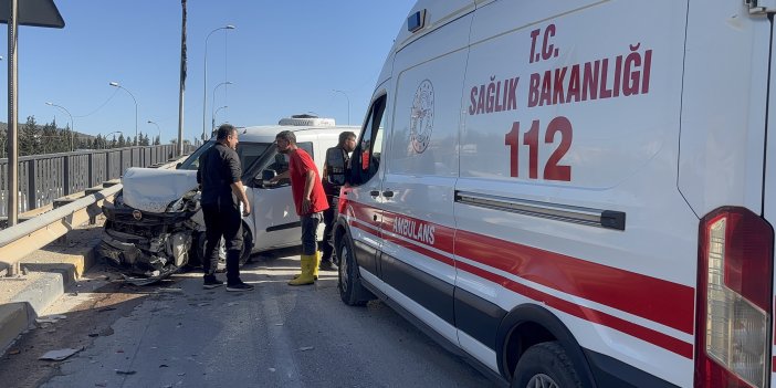 Gaziantep’te 5 aracın karıştığı zincirleme kaza: 1 yaralı