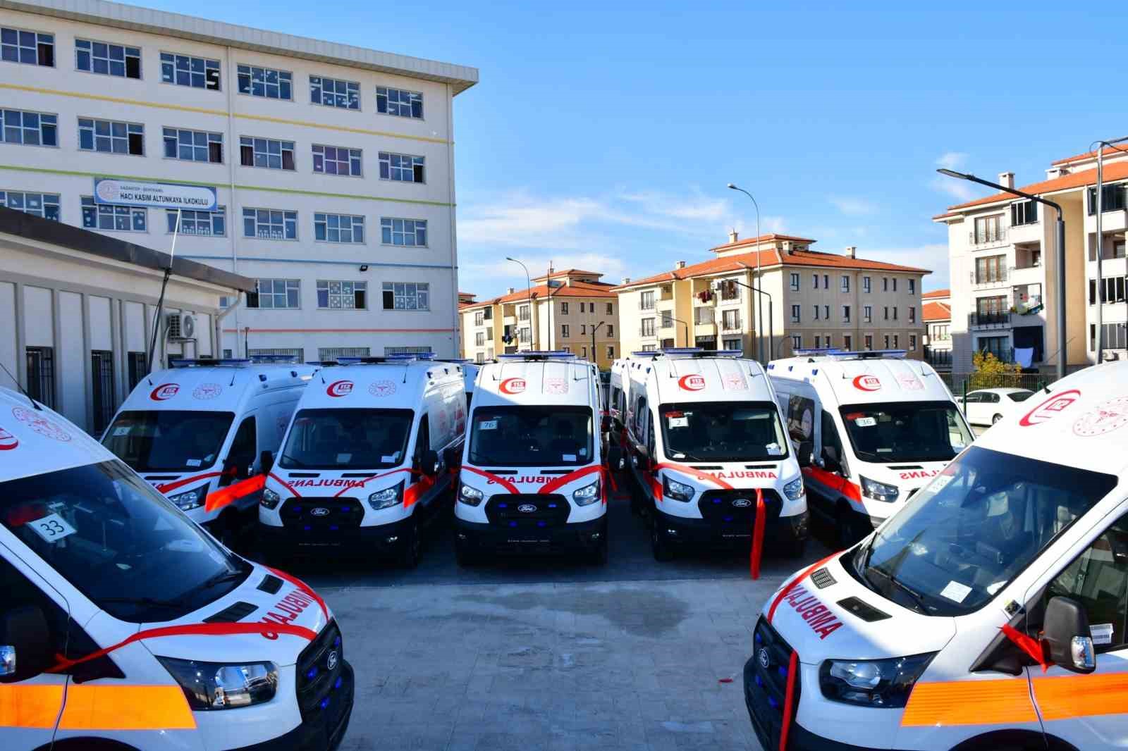 Gaziantep’te 16 yeni ambulans hizmete giriyor
