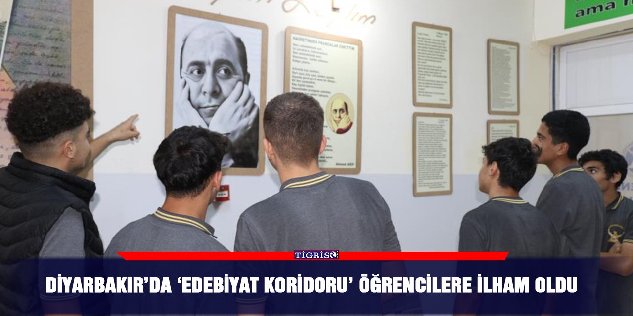 Diyarbakır’da ‘Edebiyat koridoru’ öğrencilere ilham oldu