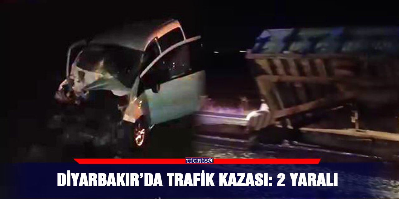 Diyarbakır’da trafik kazası: 2 yaralı