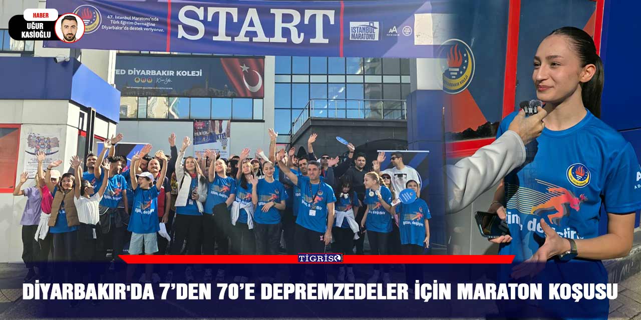 Diyarbakır'da 7’den 70’e depremzedeler için Maraton Koşusu