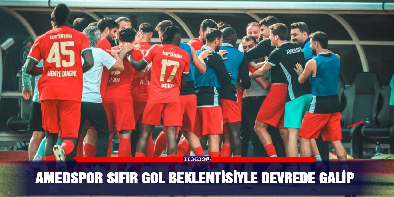 Amedspor sıfır gol beklentisiyle devrede galip