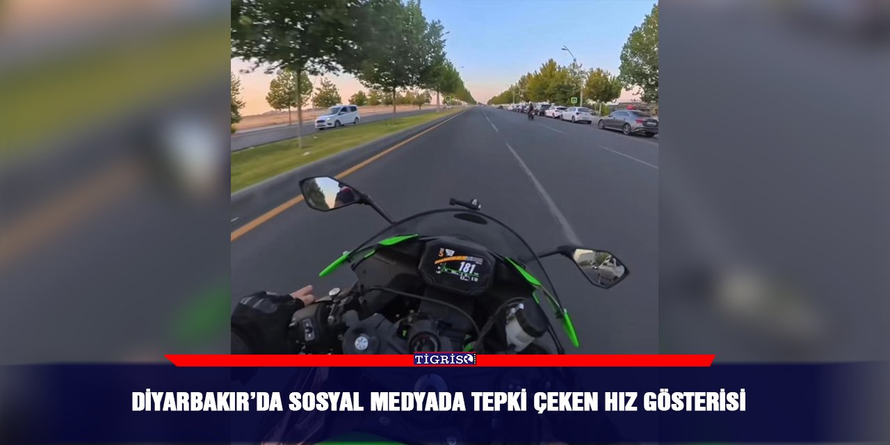 Diyarbakır’da sosyal medyada tepki çeken hız gösterisi