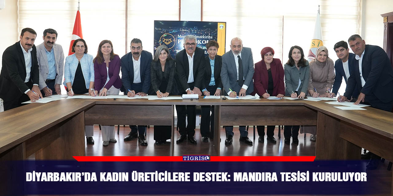 Diyarbakır’da kadın üreticiler için mandıra projesi başlatıldı