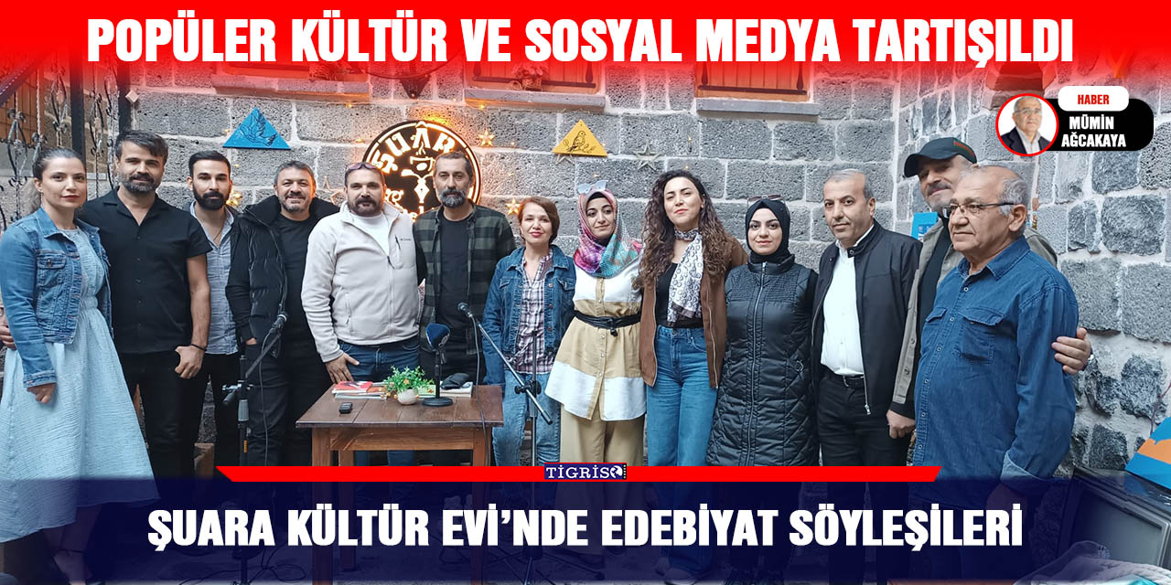 Şuara Kültür Evi’nde edebiyat söyleşileri