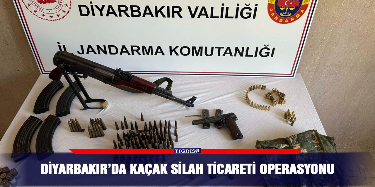 Diyarbakır’da kaçak silah ticareti operasyonu