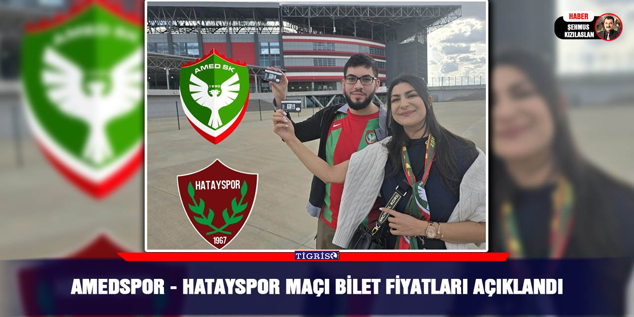 Amedspor - Hatayspor maçı bilet fiyatları açıklandı