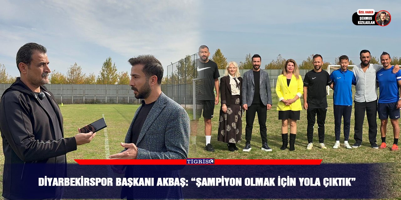 VİDEO - Diyarbekirspor Başkanı Akbaş: “Şampiyon olmak için yola çıktık”
