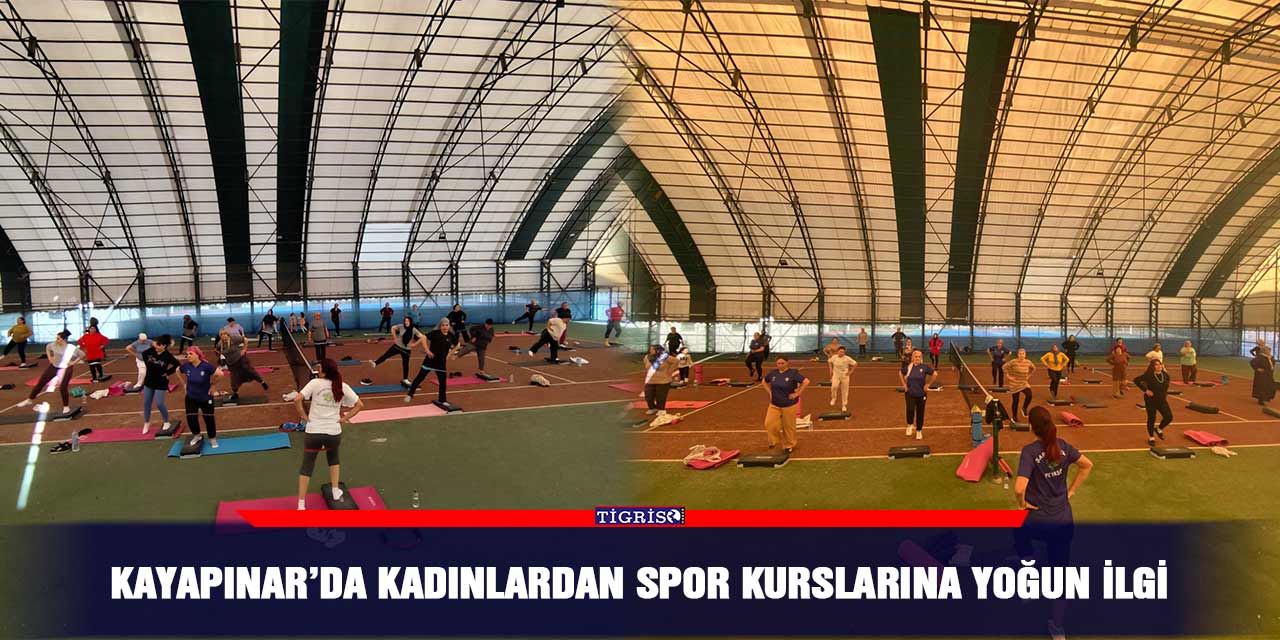 Kayapınar’da kadınlardan spor kurslarına yoğun ilgi