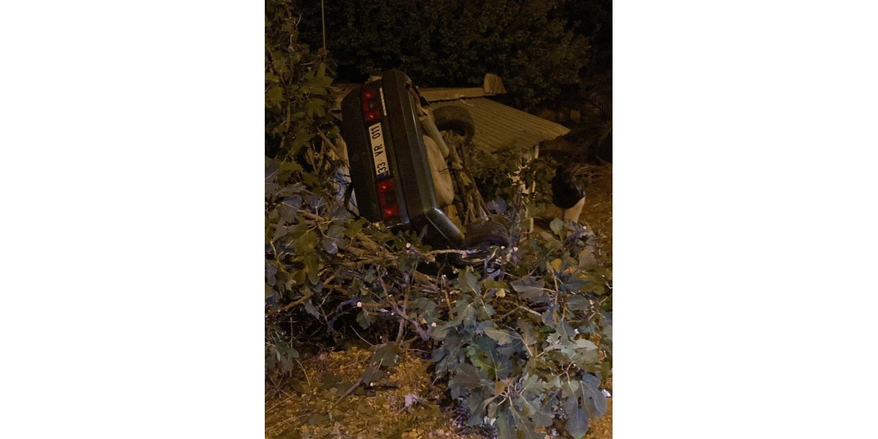 Otomobil takla atıp, eve çarptı: 1 ölü