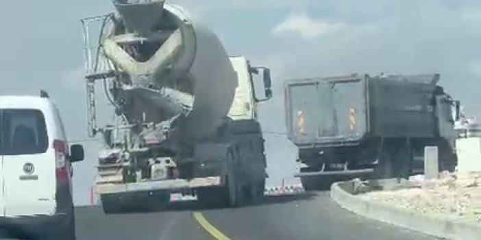 Yola beton dökerek ilerledi