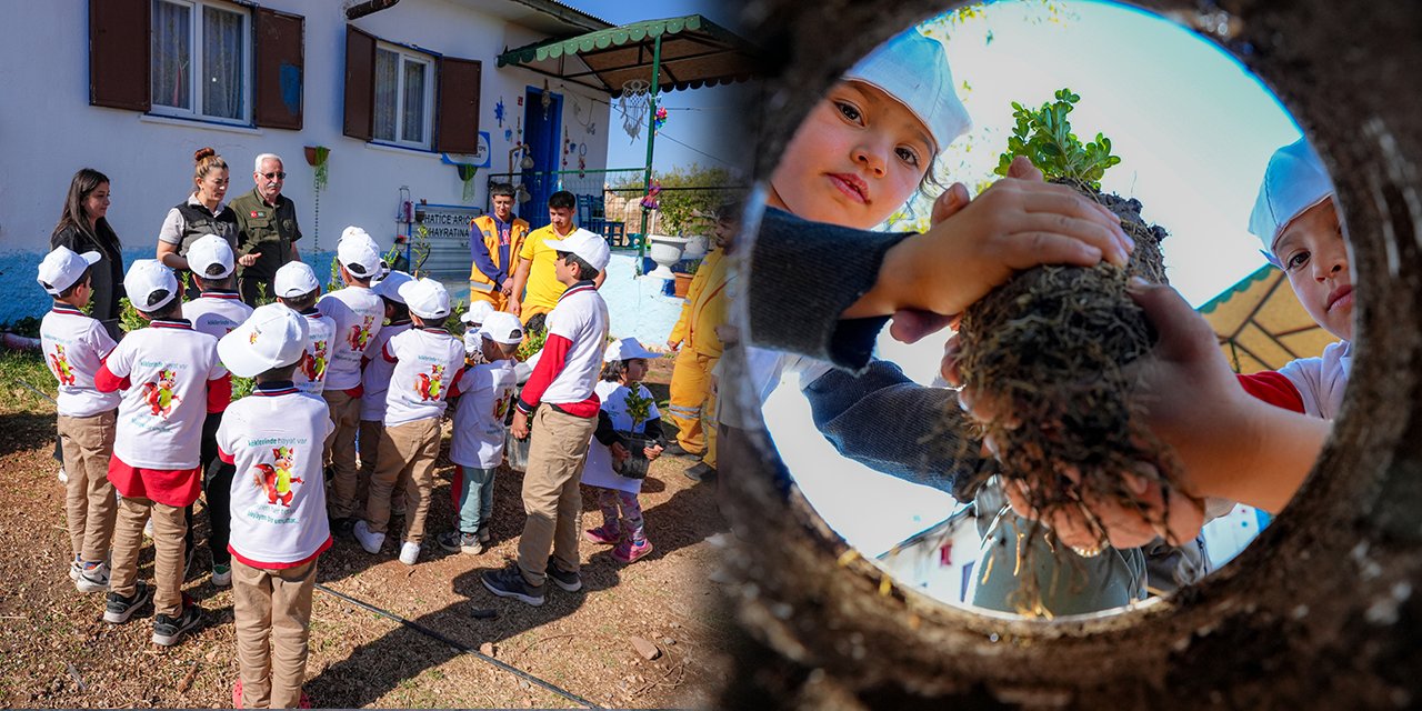 Diyarbakır’da çocuklar “yeşil vatan” için fidan dikti