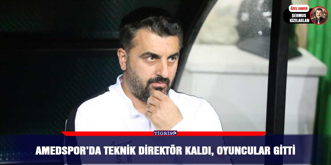 Amedspor’da teknik direktör kaldı, oyuncular gitti