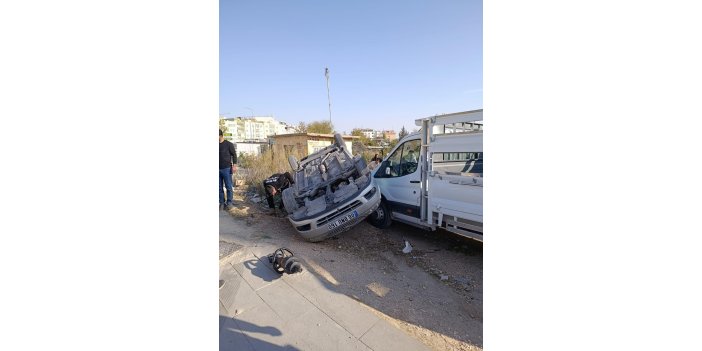 Seyir halindeki otomobil takla attı: 1 yaralı