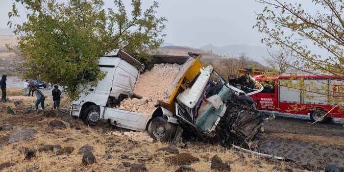 Siverek-Adıyaman kara yolunda kaza: 1 ölü, 1 ağır yaralı