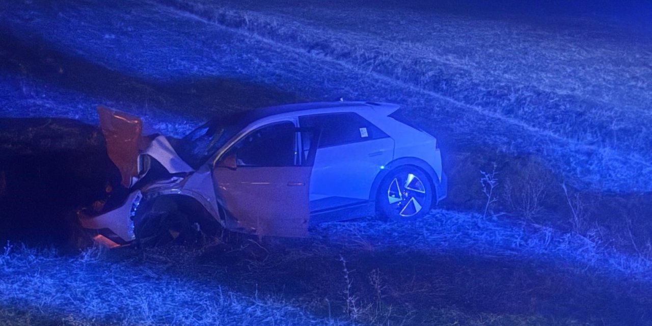 Muş'ta otomobil yola çıkan ineğe çarptı