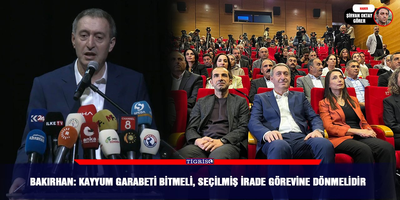 Bakırhan: Kayyum garabeti bitmeli, seçilmiş irade görevine dönmelidir