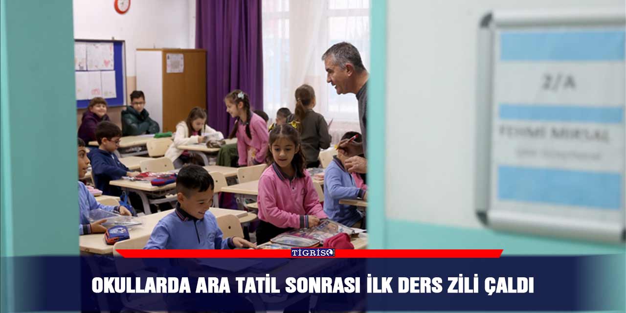 Okullarda ara tatil sonrası ilk ders zili çaldı
