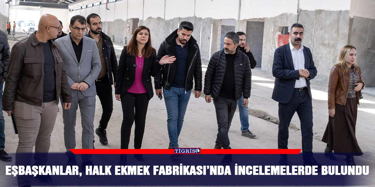 Eş başkanlar, Halk Ekmek Fabrikası’nda incelemelerde bulundu