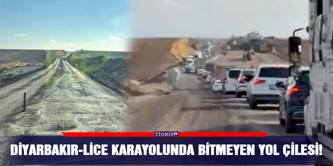 Diyarbakır-Lice Karayolunda bitmeyen yol çilesi!